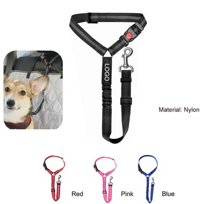 25"x1" Pets Nylon Adjustable Dog Seat Belt Harness w/Buckle Release