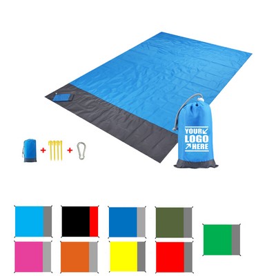 Waterproof Pocket Beach Blanket Folding Camping Mat