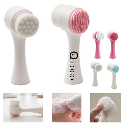 Double-Sided Facial Cleansing Brush