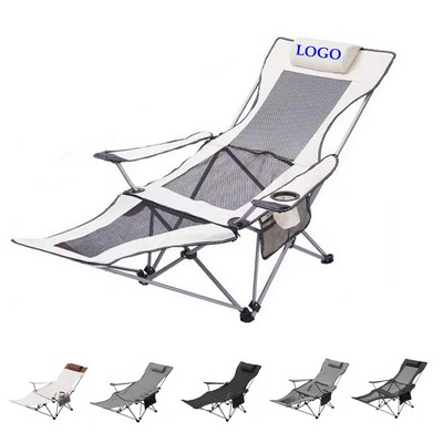 Foldable Camping Chair with Footrest