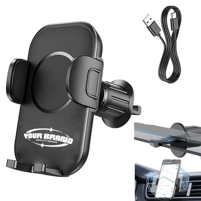 15w Charging One-Handed Use Car Phone Stand