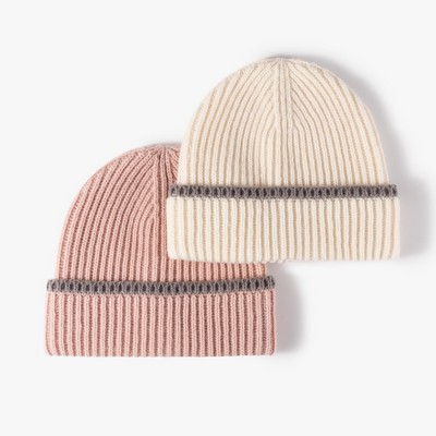 Flap Jacquard Woolen Beanie