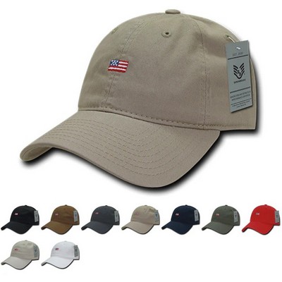 America USA Small Flag Dad Hats