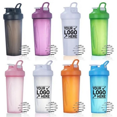 20oz Protein Shaker Bottle with Wire Whisk Ball