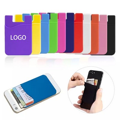 Slim And Stylish Silicone Card Holder For Smartphones