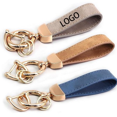 Leather Car Keychain