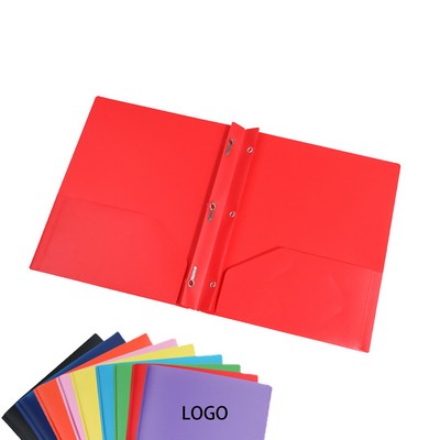 Plastic Two Pocket Folder