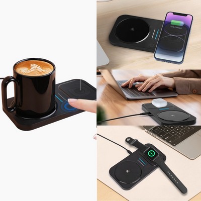 Mug Warmer + 3-1 Wireless Charger + PD Wall Charger