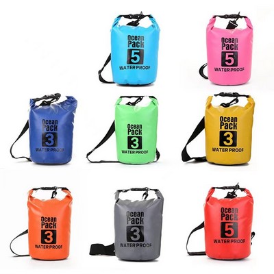 PVC 5 Liter Floating Waterproof Dry Bag Beach Rafting Swimming Bag