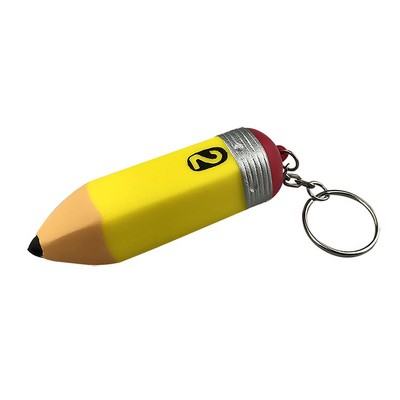 Customizable Squeeze Pencil Keychain Stress Reliever