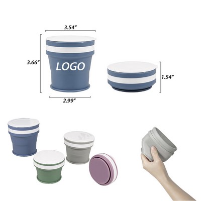 12Oz Silicone Collapsible Mug