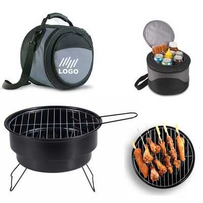 Mini Portable Foldable Outdoor Bbq Ice Pack Complete Set