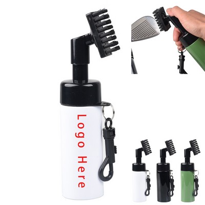 Golf Club Water Brush Cleaner With Spray Bottle