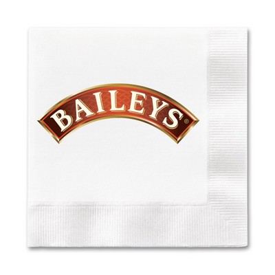 1 Ply White Beverage Napkin, Digital, FSC Certified