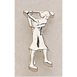 Female Golfer Marken Design Cast Lapel Pin (Up to 7/8")