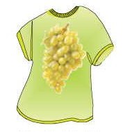 Green Grapes T-Shirt Lapel Pin