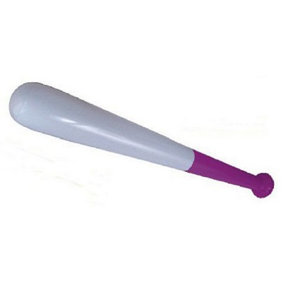 28" Inflatable Baseball Bat (White/Purple)