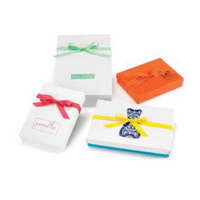 White Gloss & Kraft Folding Apparel Box (15"x 9 1/2"x 2 1/4")