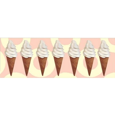 Ice Cream Cone Panoramic Metal Photo Magnet