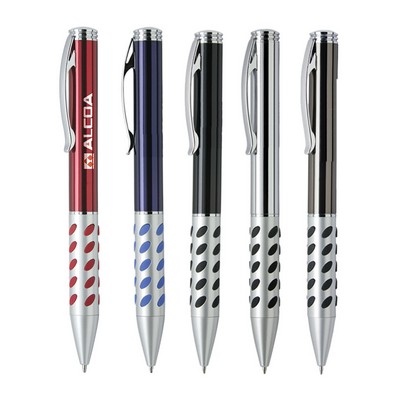 Metal Pen, Ballpoint pen, Twist action, Blue ink refill optional