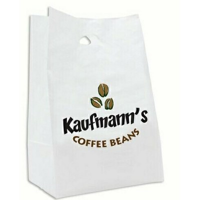 Fold Over Die Cut Handle Shopping Bag (8"x4"x10"x4")