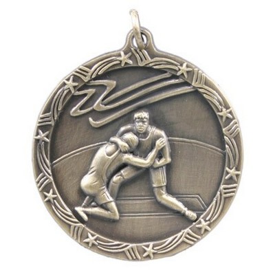 Medals, Wrestling - 1 3/4" Shooting Star