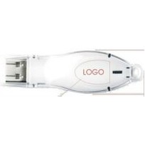 Transparent White USB Drive