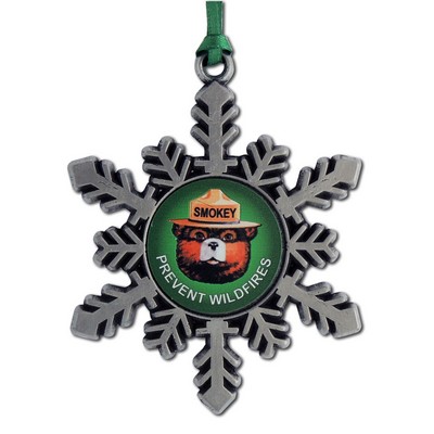 Snowflake Ornament w/Full Color Imprint