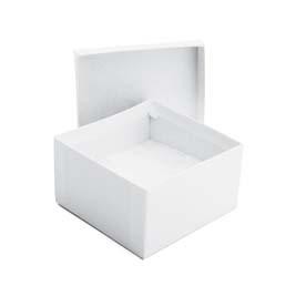 White Krome Jewelry Box (3 1/2" x 3 1/2" x 2")