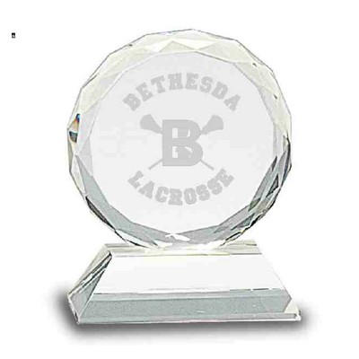 Round Crystal Award (3.5"x5")