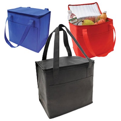 Non Woven Cooler Bag w/Foil Lining (11"x10"x7")