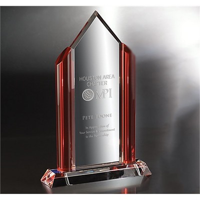 6¼"x9" Fashion District Optic Crystal Award