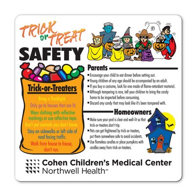 Health & Safety Trick or Treat Safety Magnet