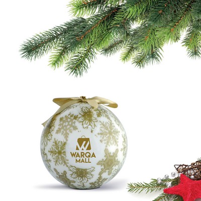 Shatterproof Ball Ornament (Gold) w/Gift Boxes