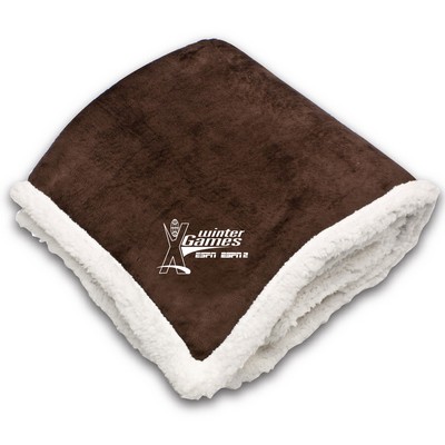 Starwood Micro Mink Sherpa Throw Blanket - (IMPRINT)