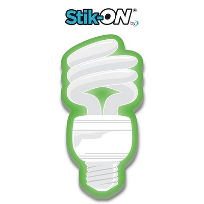 Stik-ON® 25 Sheet Fluorescent Bulb Shape Adhesive Notes