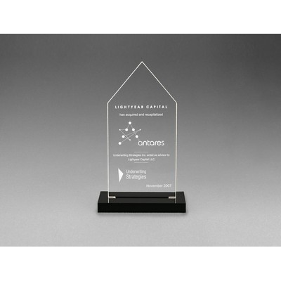 Snap-In Acrylic Peak Award (8")