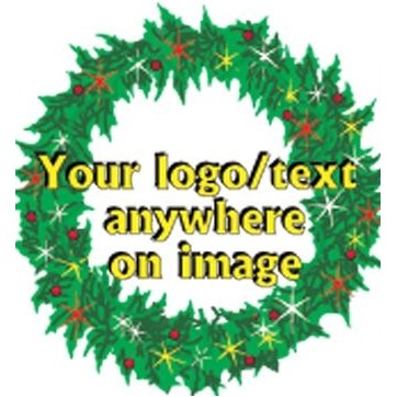 Christmas Wreath Panoramic Metal Photo Magnet