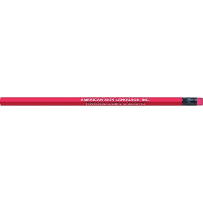 Neon Pink Hexagon Pencils