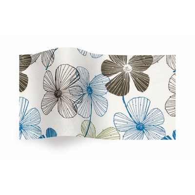 Botanicals Floral Lines Wrapping Tissue (20"x30")