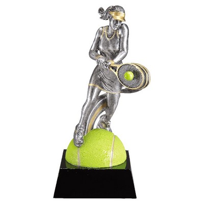 7" Female Tennis Motion Xtreme Resin Trophy