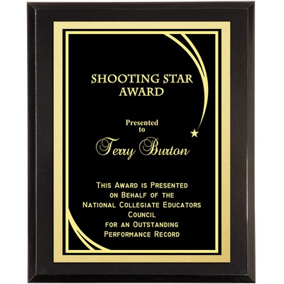 Legacy Hi-Gloss Black Award Award Plaque 10.5"x13"