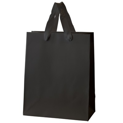 Matte Euro Tote Bag w/ Ribbon Handle (8"x4"x10"x4")