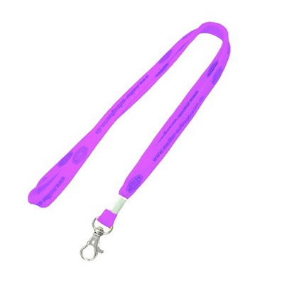 1/2" Purple Tubular Lanyard (12 Mil)