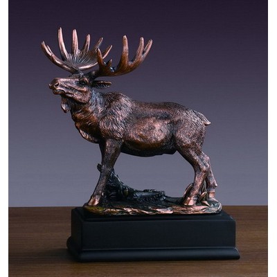 Moose Figurine, 7"W x 8"H