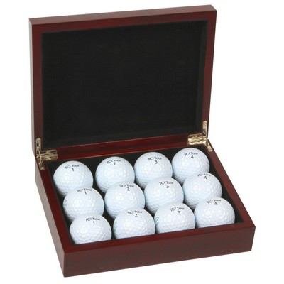 Rosewood Golf Ball Gift Box/ Balls Not Included