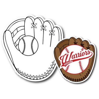 Low Quantity 5"x5.5" Baseball Mitt Car & Truck Magnet