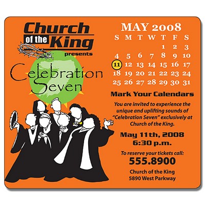 Religious Calendar Magnet - 3.5x4 Round Corners - 25 mil.