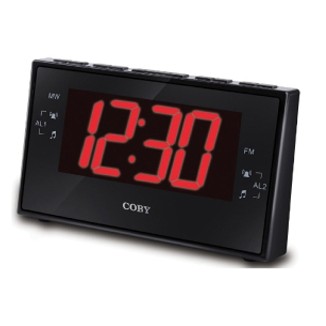 Coby Digital Alarm Clock With Am/Fm Radio And Dual Alarm