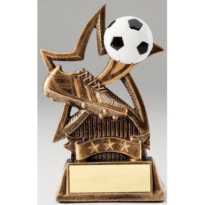 Soccer - Sweeping Star Series Resins - 6" Tall